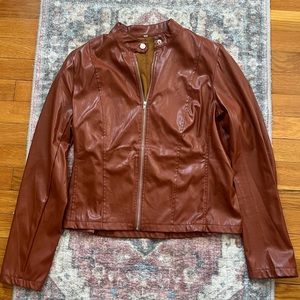 Faux leather jacket